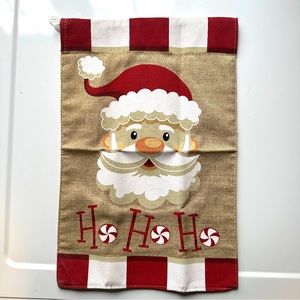 Christmas Small Garden Flag Burlap